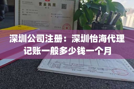 深圳公司注册：深圳怡海代理记账一般多少钱一个月