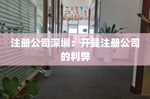 注册公司深圳：开曼注册公司的利弊